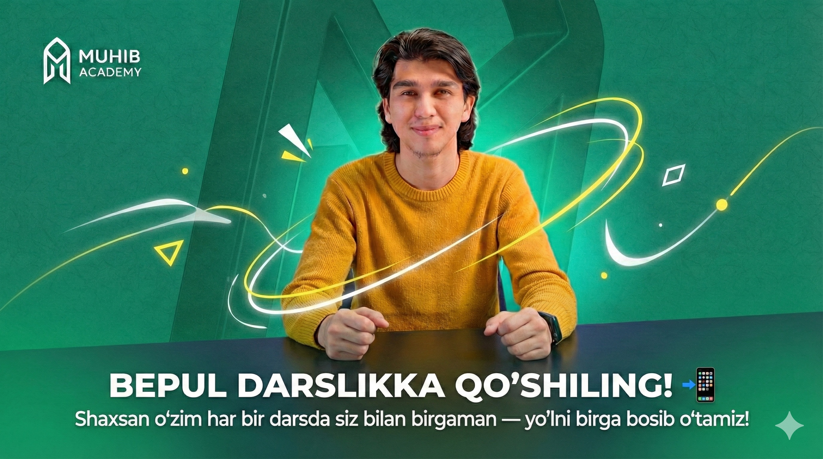 Muhib Academy - Bepul darslikka qo'shiling